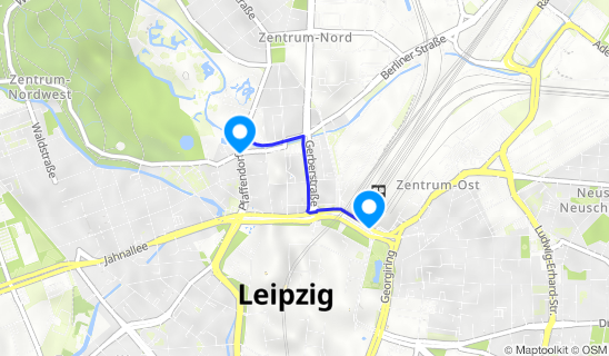Kartenausschnitt Zoo Leipzig – Der Natur auf der Spur